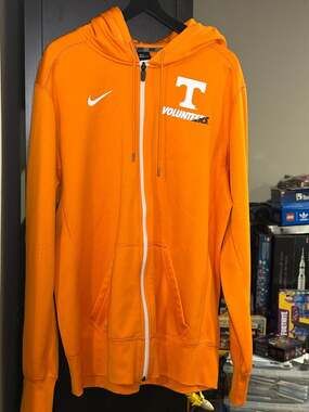 Nike Tennessee Volunteers Therma-Fit Full Zip Hoodie Orange Size Large